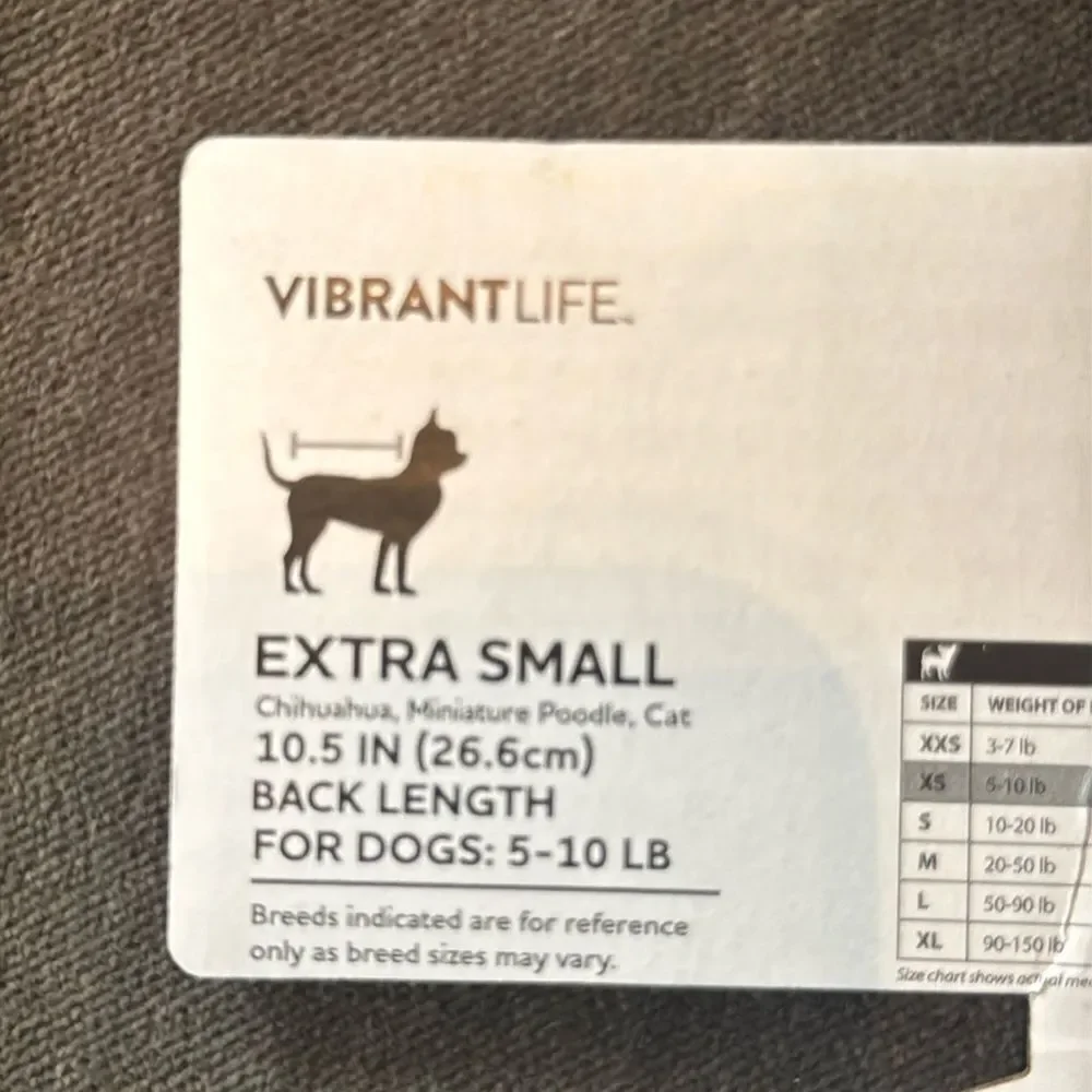 Vibrant Life Christmas Themed Pet Dog Cat Pajamas Size XS NEW
